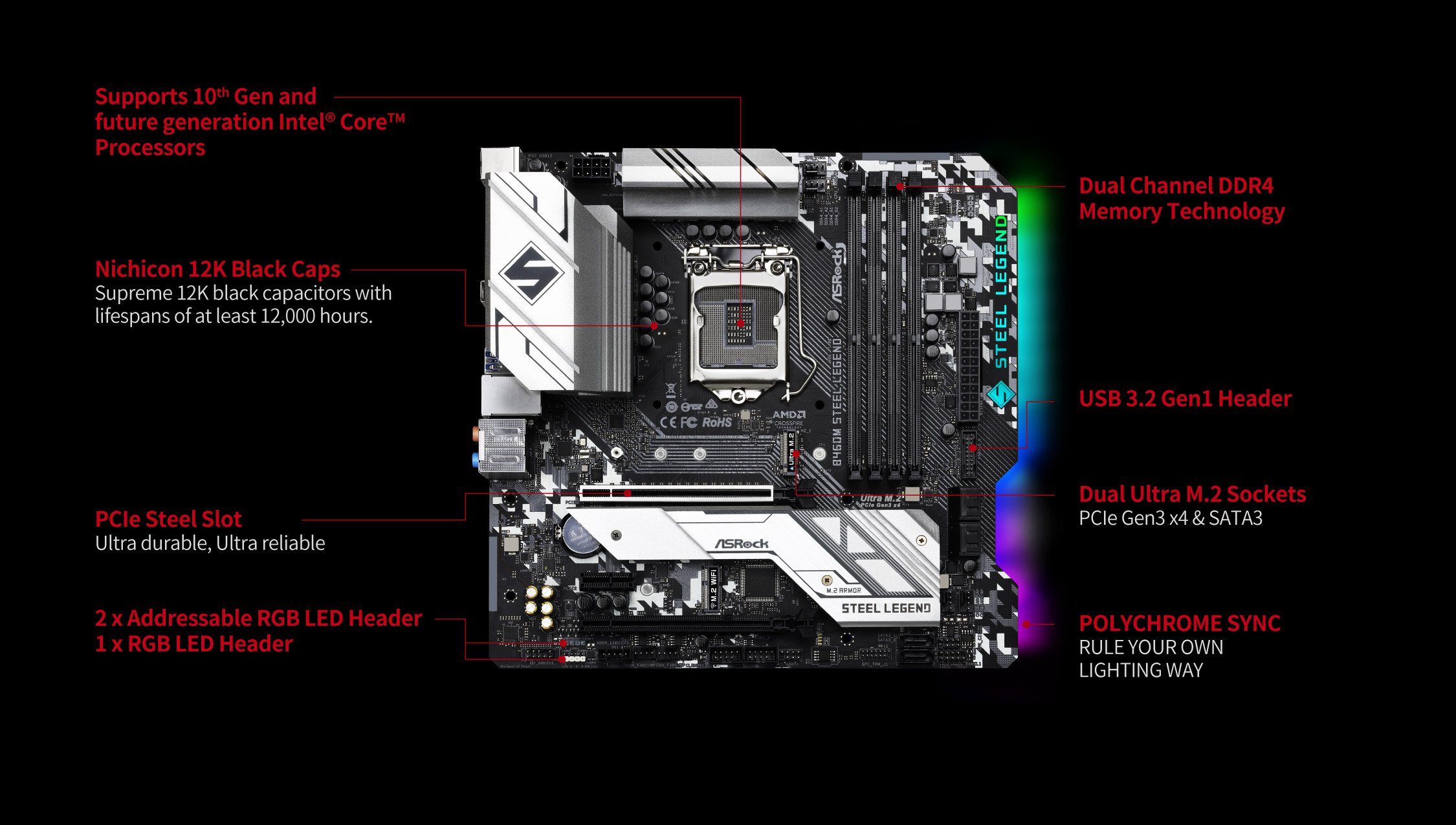 ASRock > B460M Steel Legend